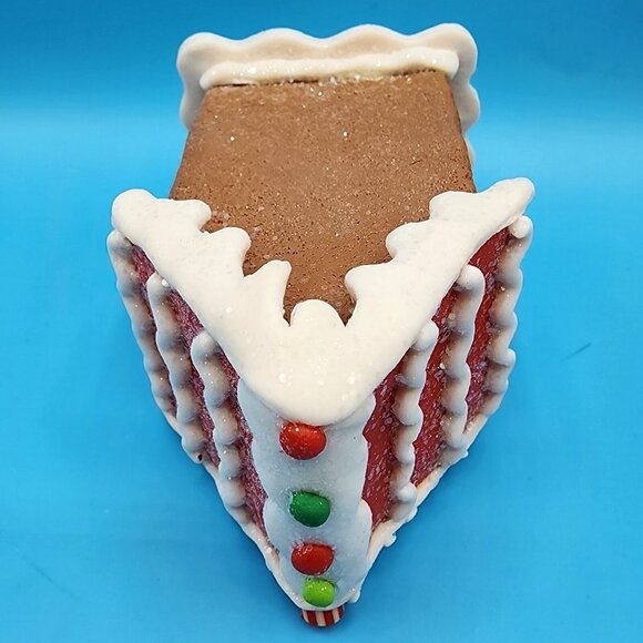 Gingerbread House Gingerbread Man Peppmermit Faux Cookie Frosted Glitter v2 - Picture 7 of 8